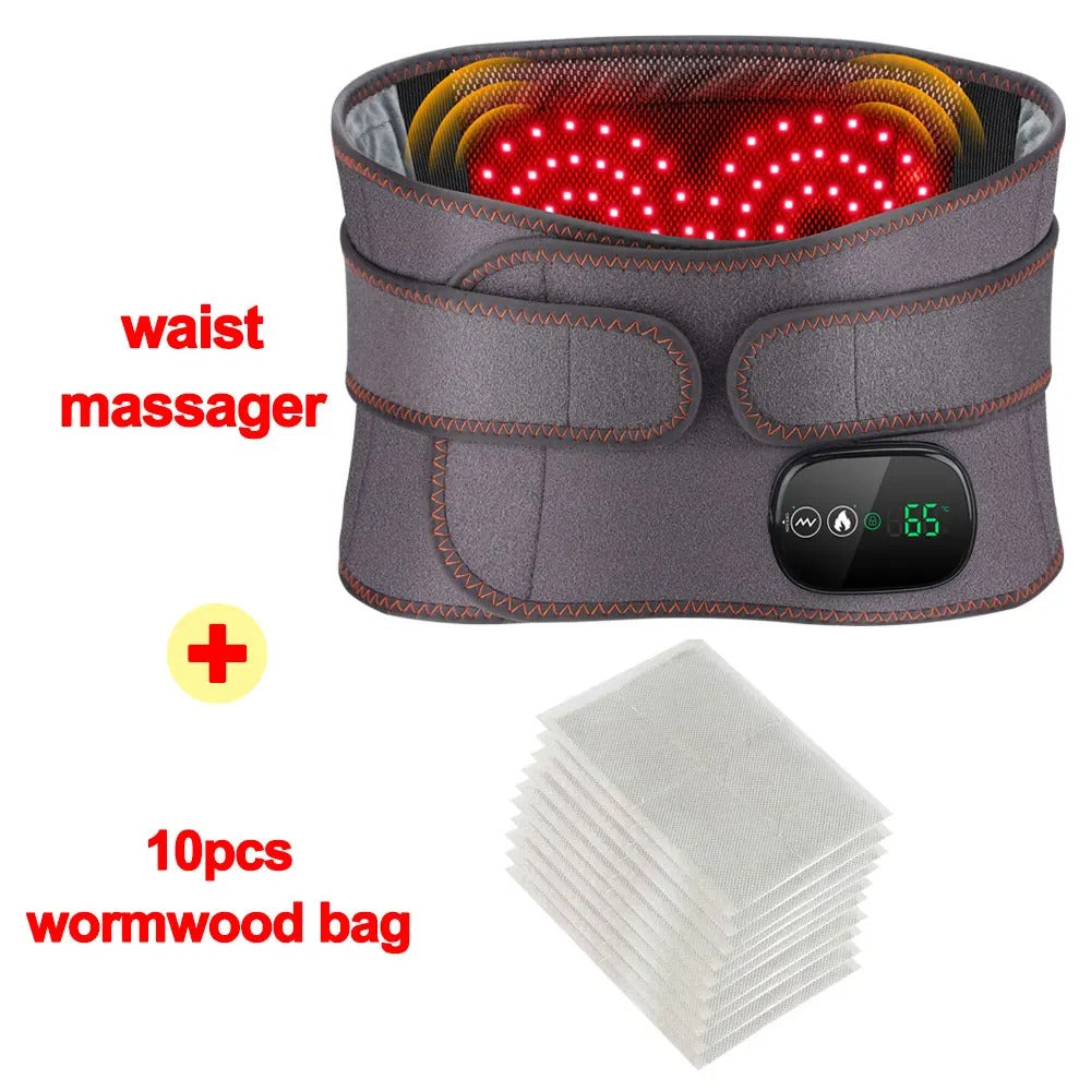 New Upgrade Electric Heating Waist Massager Support Belt Vibration Hot Compress Brace Belt Back Relax 3 Gears Adjustmen