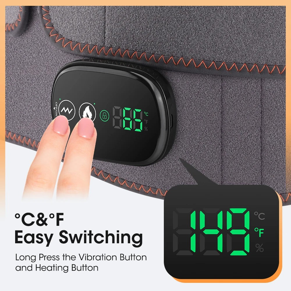 New Upgrade Electric Heating Waist Massager Support Belt Vibration Hot Compress Brace Belt Back Relax 3 Gears Adjustmen