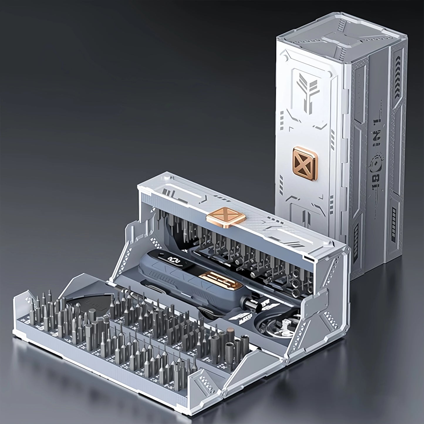 180 in 1 Precision Multifunctional Screwdriver Set,Magnetic Phillips Bits,Mobile iPhone & PC & Glasses Manual Repair Tool.