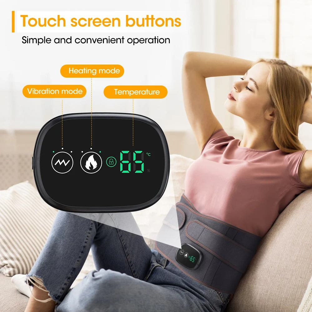 New Upgrade Electric Heating Waist Massager Support Belt Vibration Hot Compress Brace Belt Back Relax 3 Gears Adjustmen
