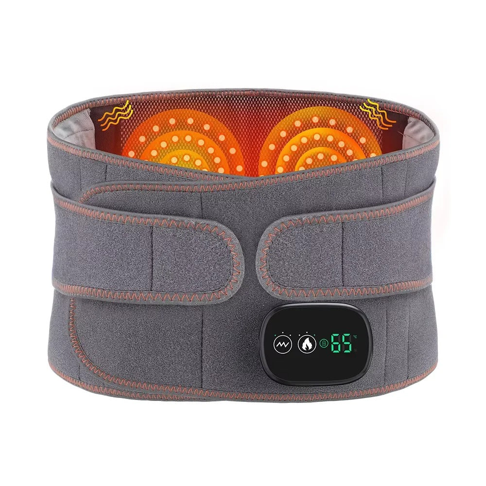 New Upgrade Electric Heating Waist Massager Support Belt Vibration Hot Compress Brace Belt Back Relax 3 Gears Adjustmen